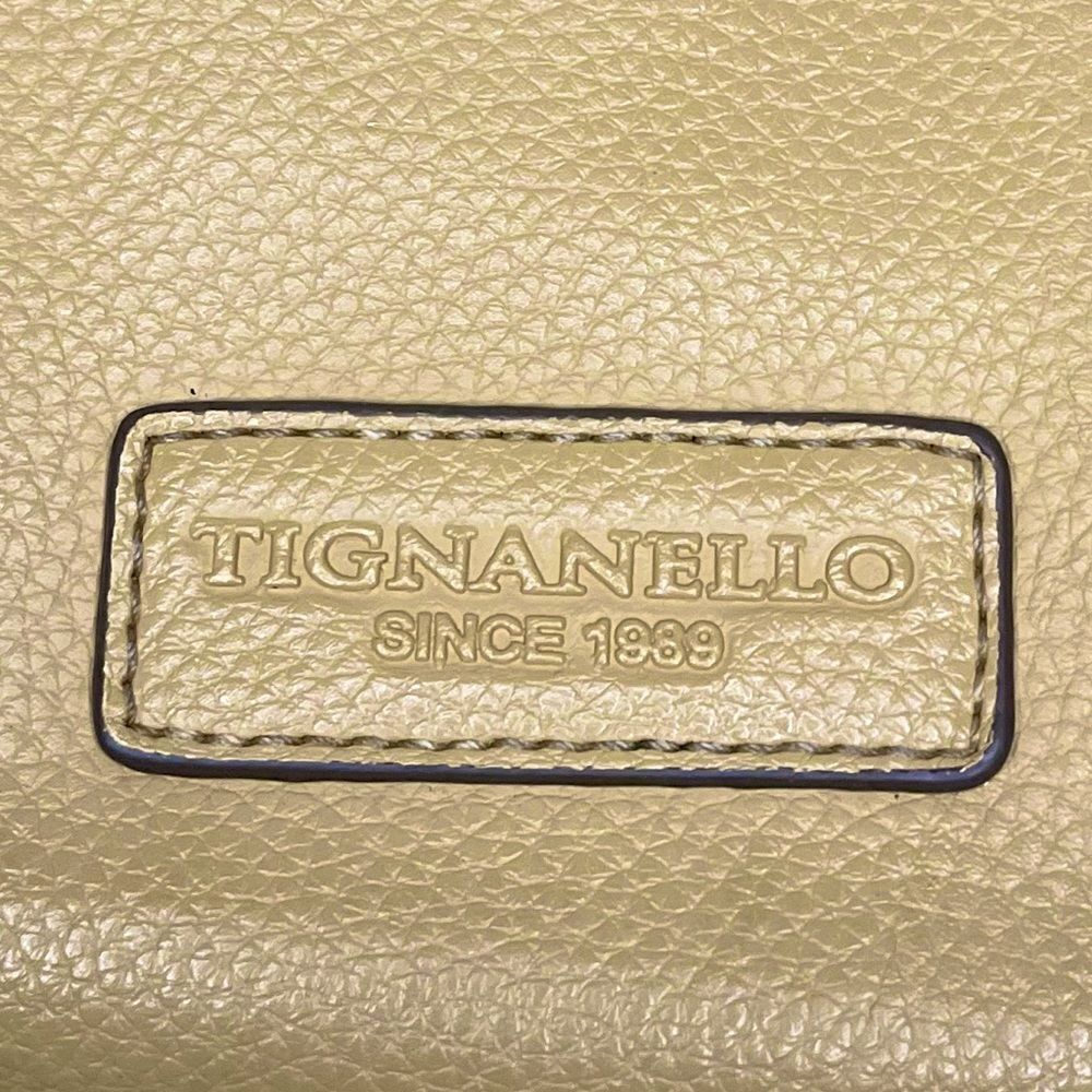 Tignanello Tan Bag Brown Crossbody Small Purse Leather Pebbled With Pockets EUC‍ - Picture 4 of 9
